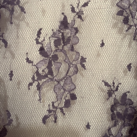 Romantic Purple Lace Kimono Top La Vie en Rose (Size M) - Picture 5 of 7